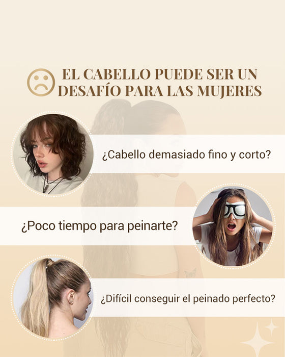 Lange Voluminöse Und Lockige Haarverlängerung