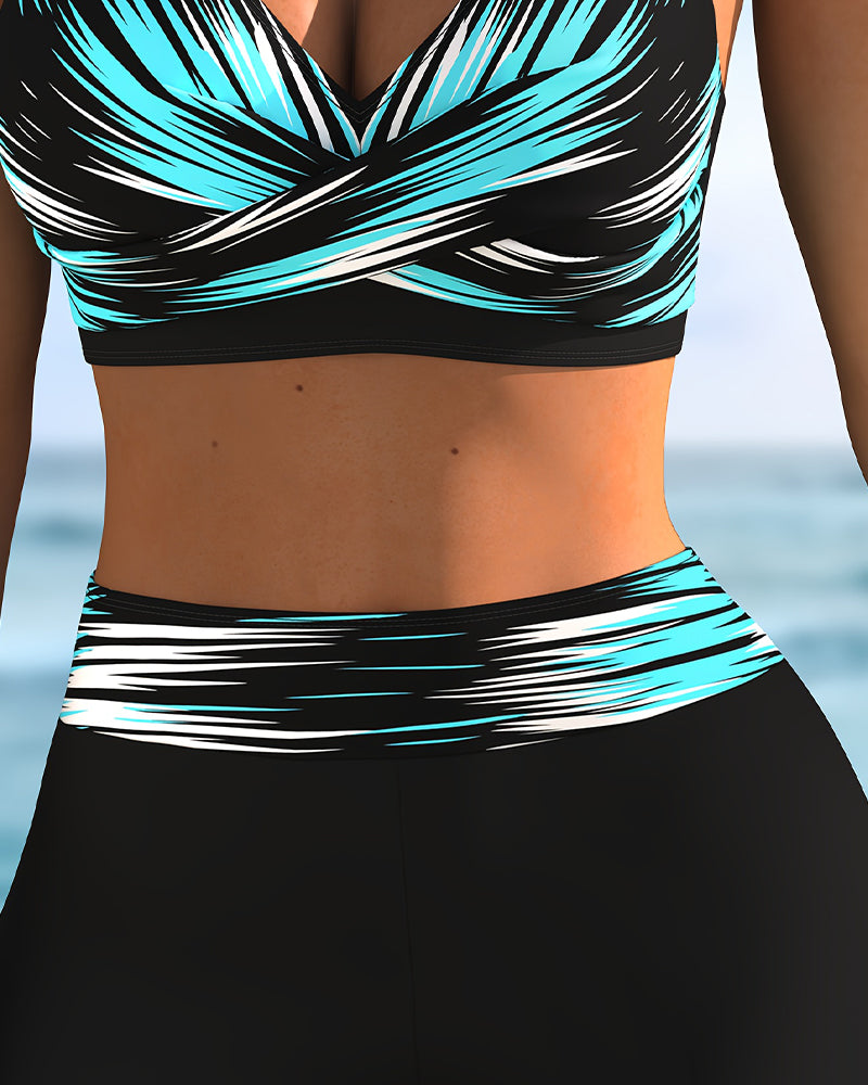 Bikini Gradient Kreuz Boxershorts