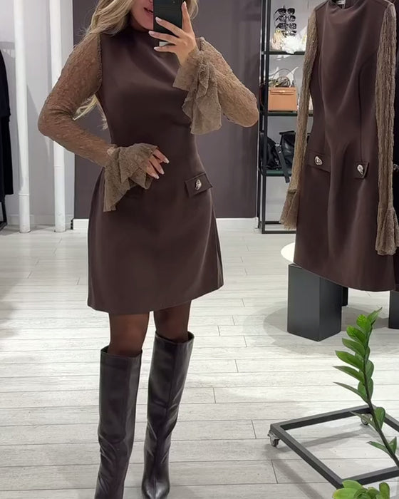 Stilvolles und elegantes Kleid mit Glockenärmeln