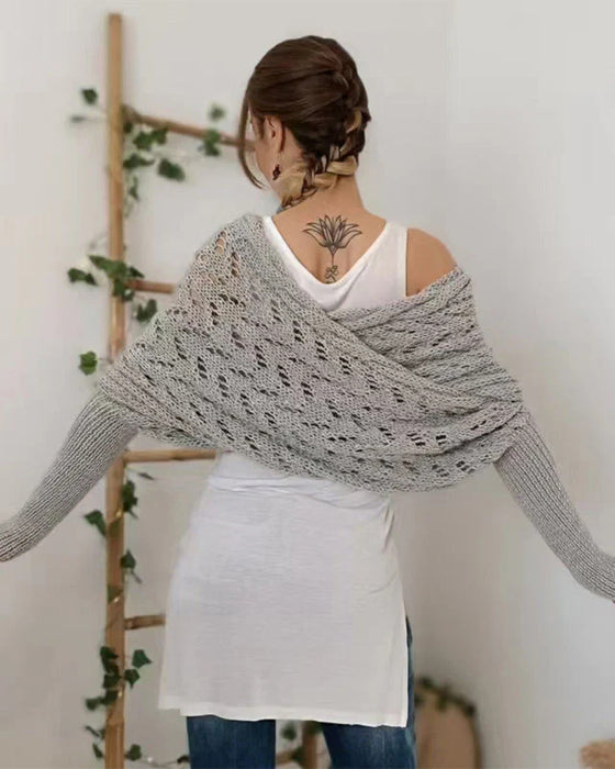 Schal Tuch Damen Modisch Gestrickt