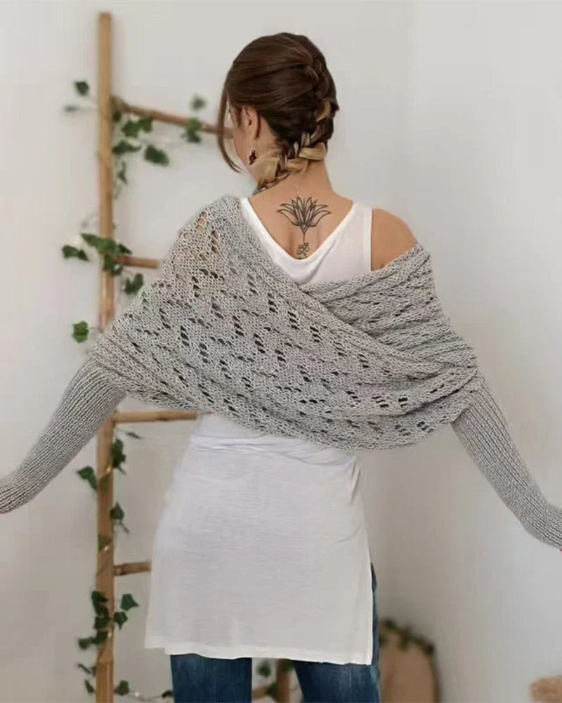 Schal Tuch Damen Modisch Gestrickt