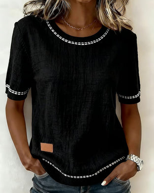 Oberteil Round Neck Short Sleeve