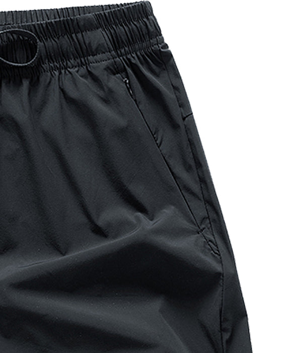 Shorts Männer Elastischer Bund Tasche Schnelltrocknend Eis-Seide Sport