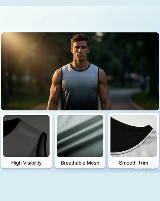 Herren-Tanktop, Farbverlauf, Rundhals