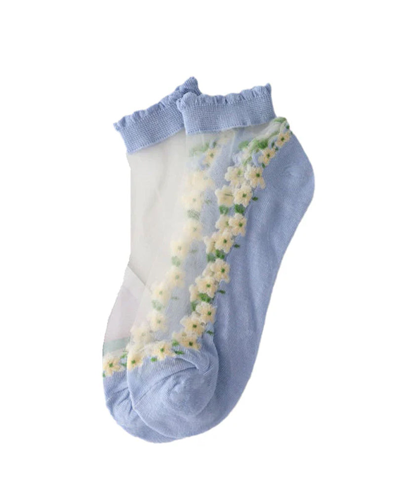 Sommer Blumig Atmungsaktive Socken