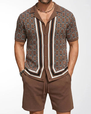 Set Kurzarm Cardigan Und Shorts Zweiteilig