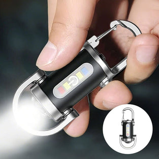 Wiederaufladbare Mini-Taschenlampe Schlüsselanhänger
