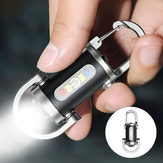 Wiederaufladbare Mini-Taschenlampe Schlüsselanhänger