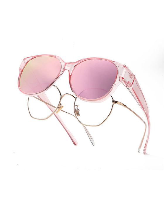 Polarisierte Uv400-Schutz Trendige Runde Sonnenbrille