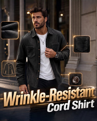 👔 Herren Lässige Cordhemdjacke – Klassische Textur Trifft Alltagskomfort