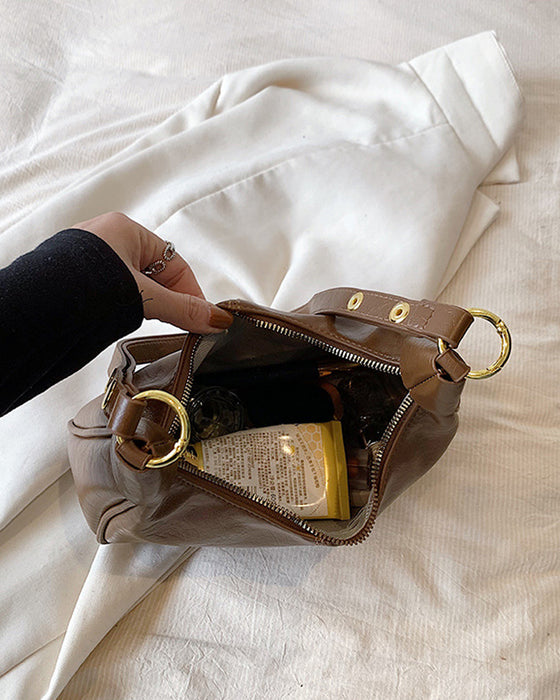Tasche Gewachstes Leder Achsel