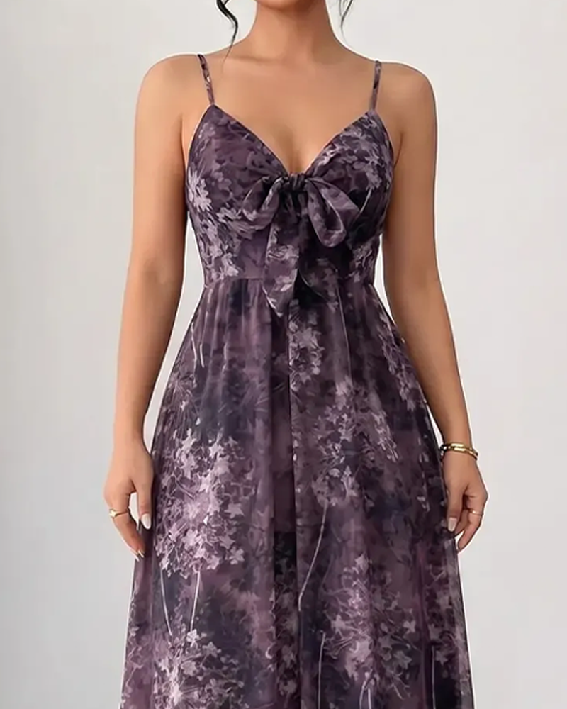Kleid Lässig Camisole Maxi
