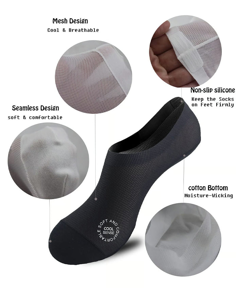 Socken Herren Eis Seide Boot