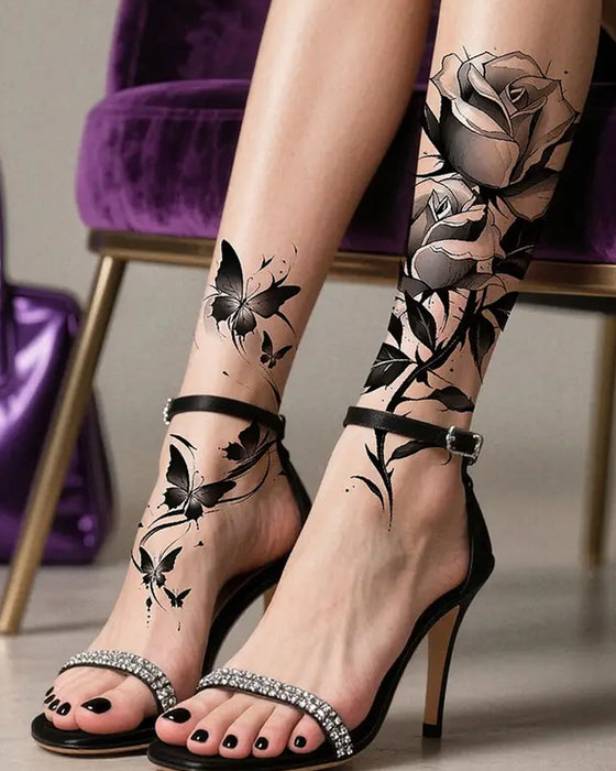 Simulierte Blumen-Tattoo-Sticker Für Den Arm