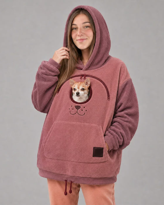 Hoodie Mit Kapuze Reißverschluss Haustier