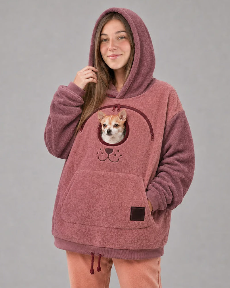 Hoodie Mit Kapuze Reißverschluss Haustier