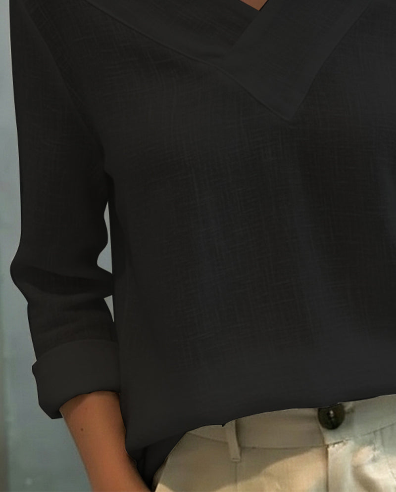 Top stilvoller V-Ausschnitt schulterfrei