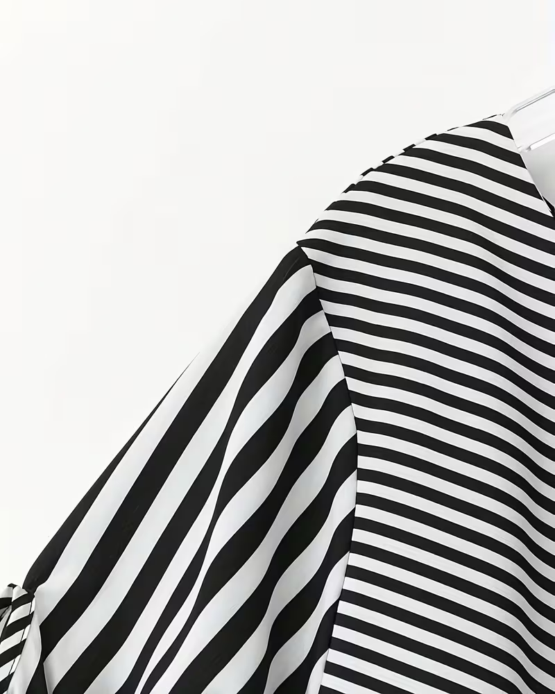 Kleid Gestreift Unregelmäßig