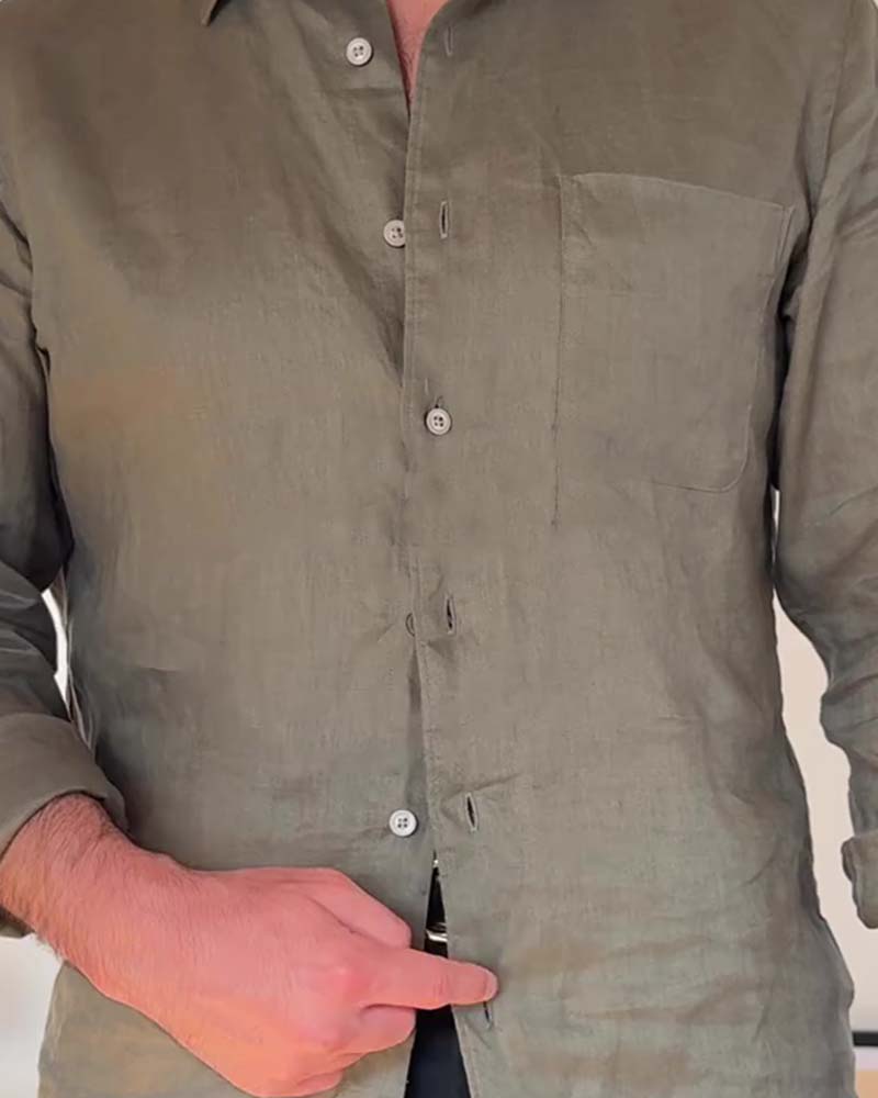 Hemd Herren Mit Kragen Tasche