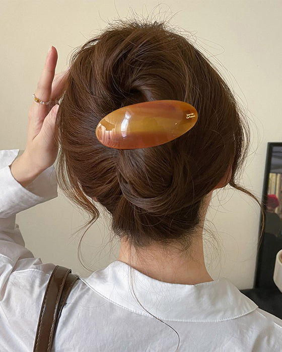 Ein-Wort Pferdeschwanz Haarnadel Fortgeschrittenes Gefühl Pony Klemme Halb Binden Haar Feder Klemme Seite Klemme Haaraccessoires