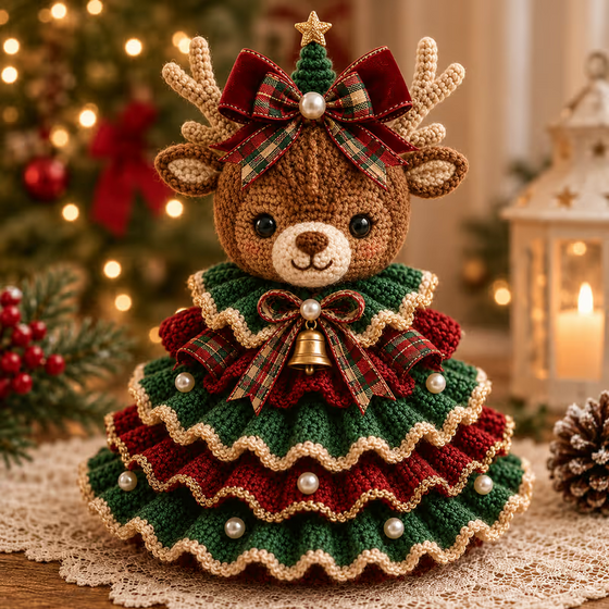 🎄 Häkel-Tiere Weihnachtsbaum DIY-Set