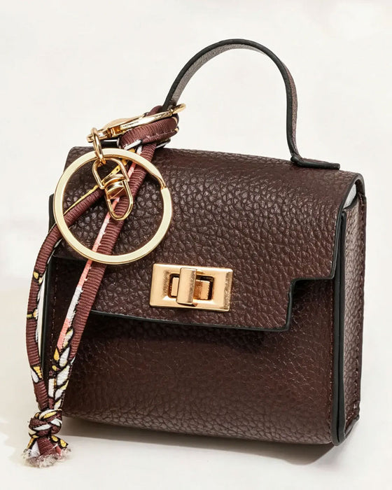 Schlüsselanhänger Mini Quadratische Tasche Anhänger