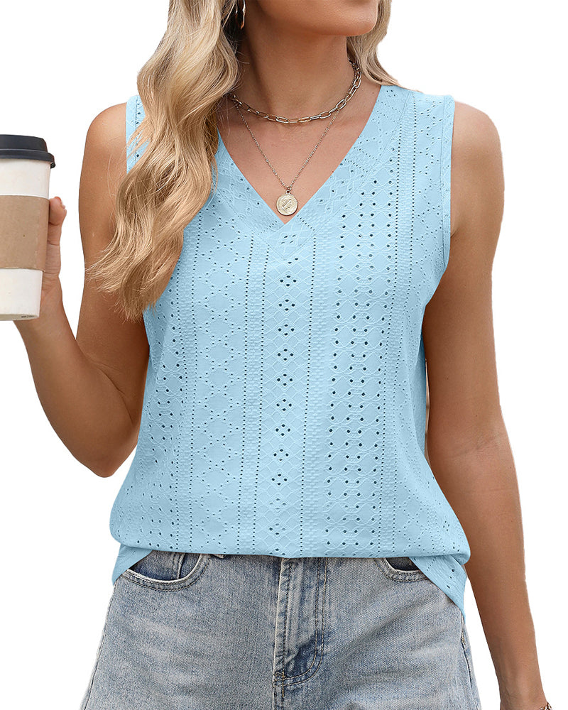 Tanktop Lässig Einfarbig