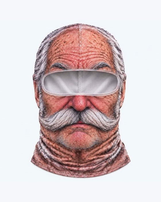Maske Lustig 3d Mürrischer Alter Mann Ski