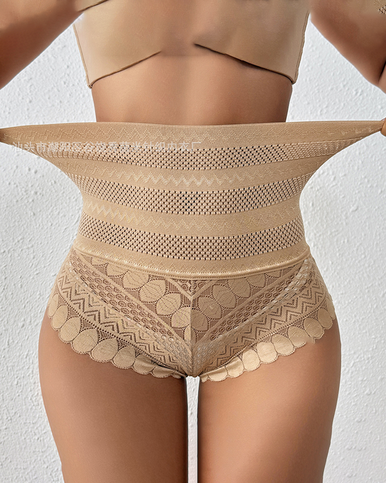 Shapewear Für Damen, Nahtlose Unterhose Aus Reiner Baumwolle Mit Zwickel, Bauchkontrollierende Formende String-Tanga, Damenhosen, Reibungsschutz, Rutschfeste Körperformende Shorts, Hoch Taillierte Figurunterwäsche Mit Bauchkontrolle