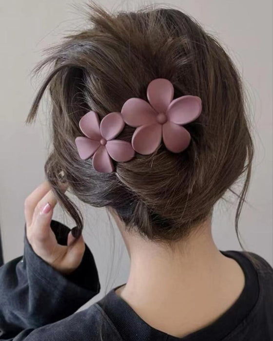 Haarclips Mädchen Blumenrücken