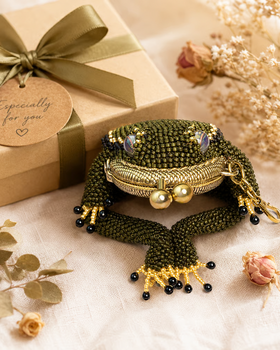 Charmantes Frosch-Geldbörse