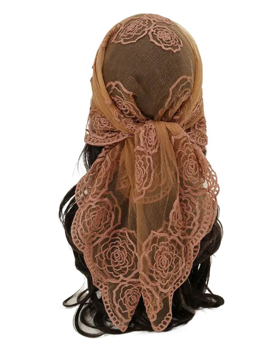 Blumen-Mesh Scallop Design Bandana