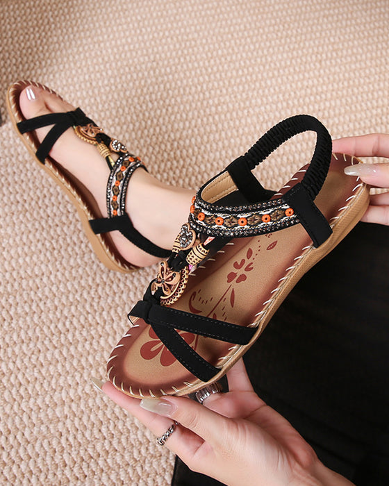 Sandalen Ethnisch Flach