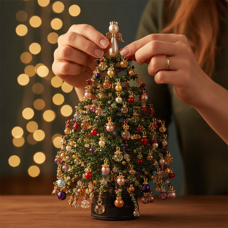 DIY Beaded Christmas Tree Ornament Craft Kit
