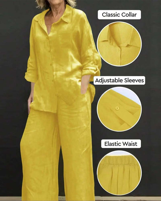 WF119365Set Langarm Hemd Elastisch Lang