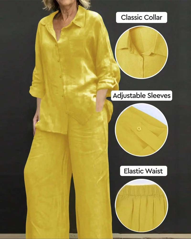 WF119365Set Langarm Hemd Elastisch Lang