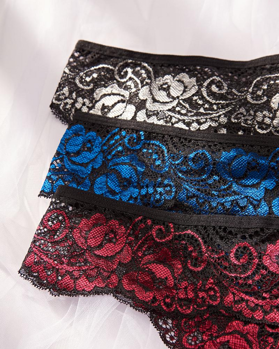 Damen Weich Bequem Atmungsaktiv Spitze Slip Für Alle Jahreszeiten