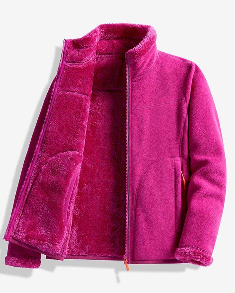 Jacke Einfarbig Langarm Lässig
