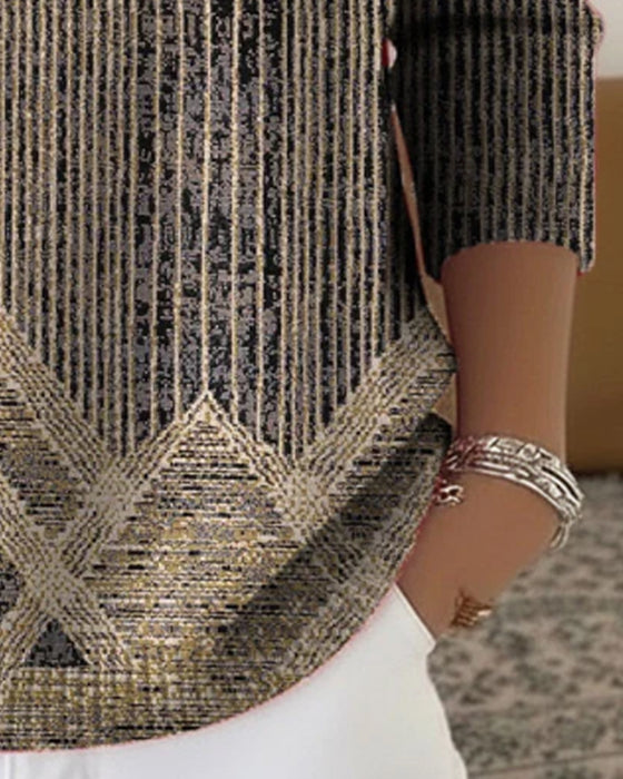 Pullover elegant Knopfleiste retro