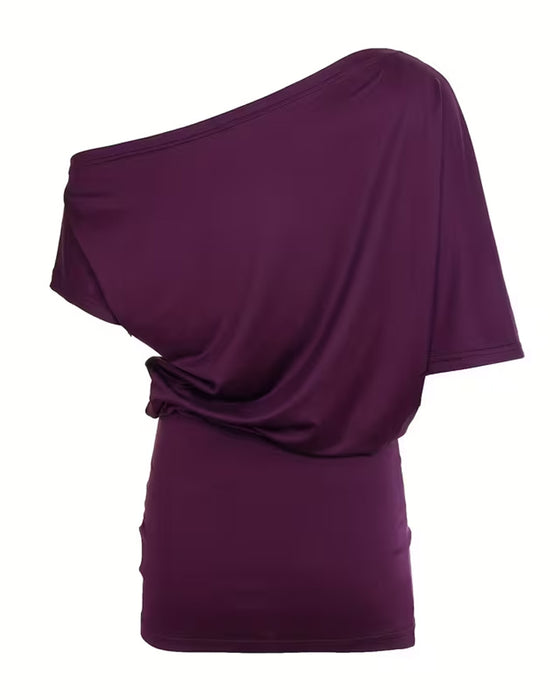 Kleid Off-Shoulder Asymmetrisch Bodycon