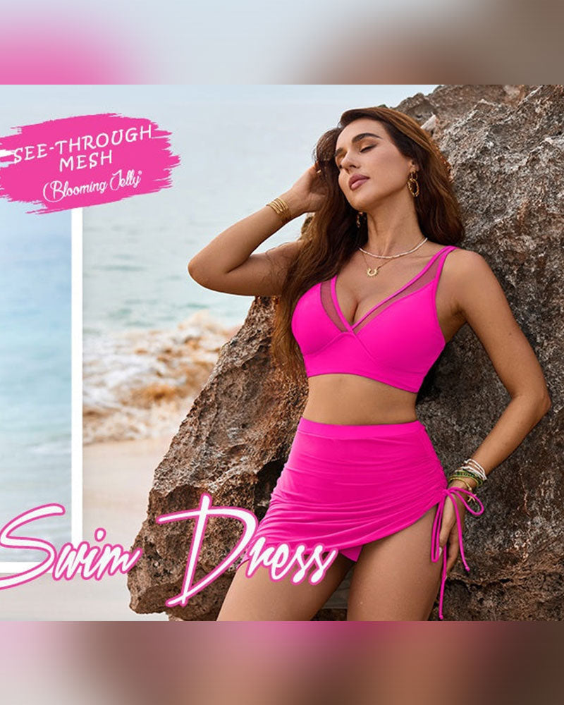 Bikini Bade Rock Hohe Taille
