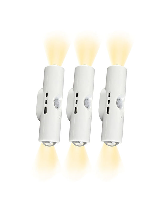 Doppelkopf Katzenauge Sensor Wandlampe