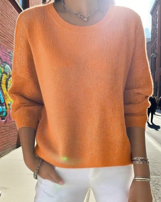 Pullover Uni Rundhals Drop Shoulder