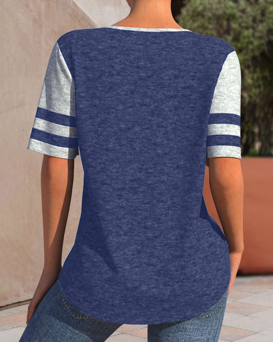 Kurzärmliges T-Shirt mit Schnürung