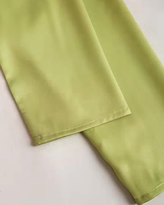 Bluse Revers gerade Schulter bedruckt