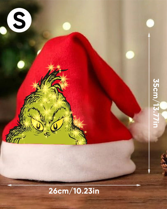 Unisex-Plüschmütze mit Weihnachtsdruck