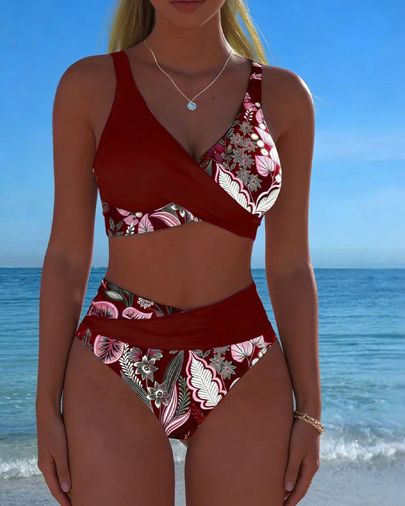 Bikini Kontrastfarbe Mode Blume