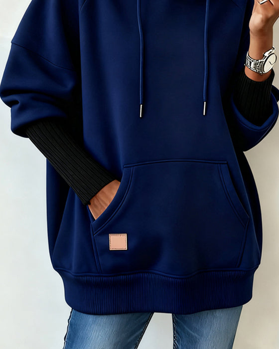 Lockerer Kapuzenpullover Im Casual-Stil