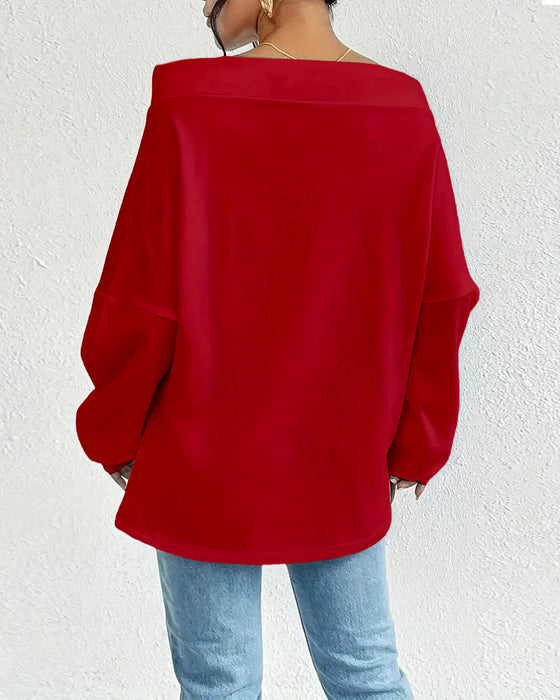 Sweatshirt Mode Uni Farbe