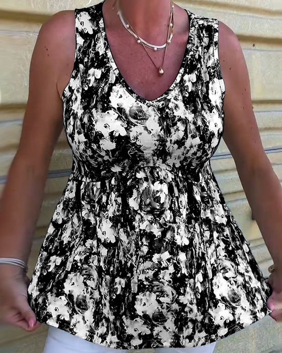 Tanktop Sexy Bedruckt Ärmellos